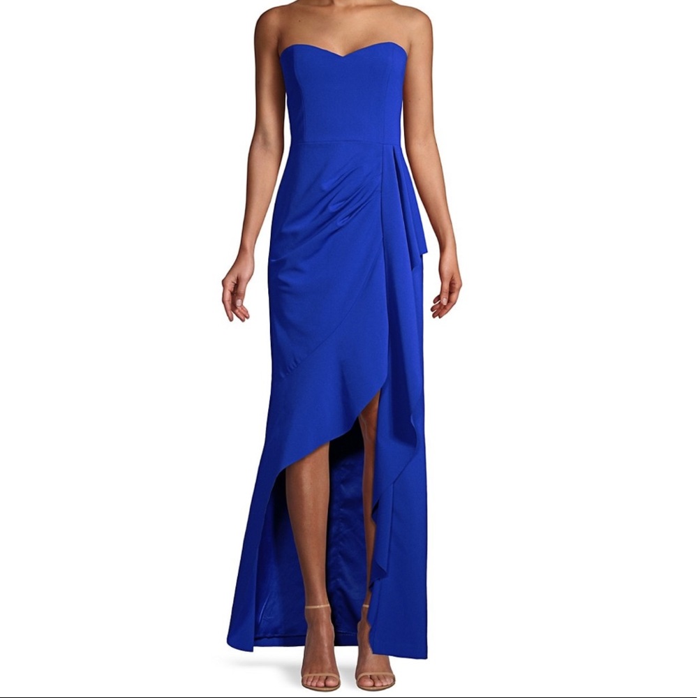 Parker Black Cobalt Blair Strapless Gown
